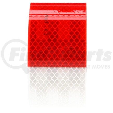 98113 by TRUCK-LITE - Reflective Tape - Red/White, 2 in. x 2 ft.