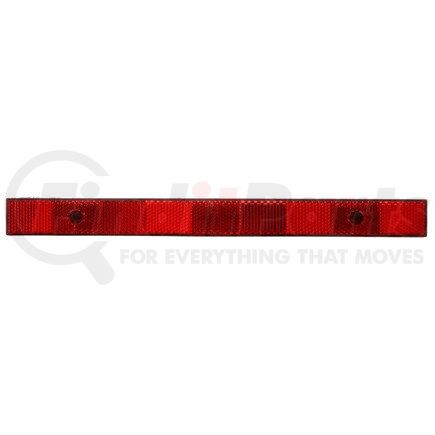 98154R by TRUCK-LITE - Reflector - 1 x 12" Rectangle, Red, 2 Screw or Adhesive Mount