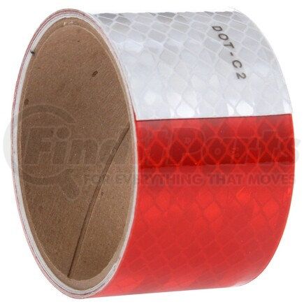 98138 by TRUCK-LITE - Reflective Tape - Red/White, 2 in. x 54 in., Strip