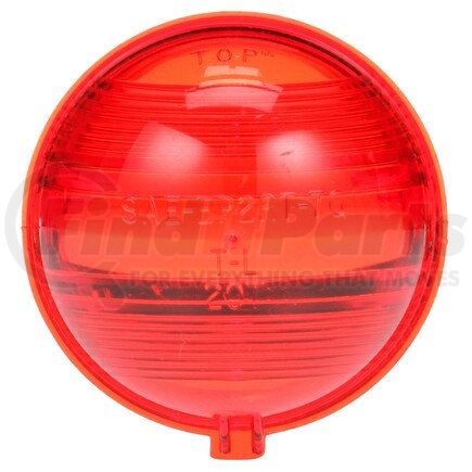 99005R by TRUCK-LITE - Turn Signal Light Lens - Round, Red, Polycarbonate, For 20 Series Lights, Signal-Stat (9354 Series), Snap-Fit