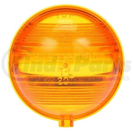 99005Y by TRUCK-LITE - Turn Signal Light Lens - Round, Yellow, Polycarbonate, For Signal Lighting Lights (20301Y, 20304Y, 20316Y), Signal-Stat (9354 Series), Snap-Fit