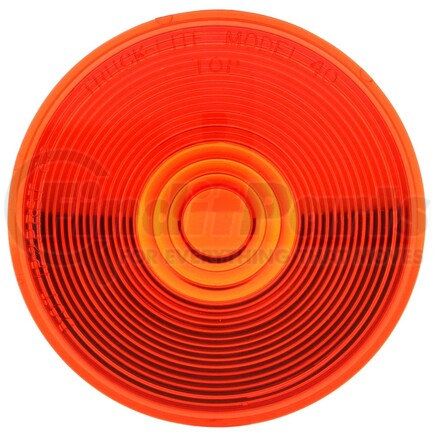 99007R by TRUCK-LITE - Brake Light Lens - Circular, Red, Acrylic, Replacement Lens, Snap-Fit