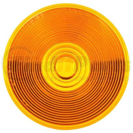 99007Y by TRUCK-LITE - Turn Signal / Parking Light Lens - Round, Yellow, Acrylic, For Front, Rear Lighting (80302Y), Most 4" Lights, Snap-Fit