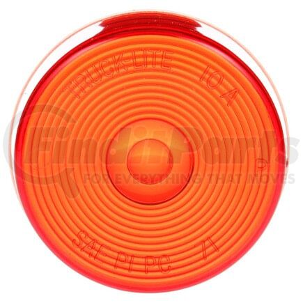 99001R by TRUCK-LITE - Turn Signal Light Lens - Round, Red, Acrylic, For 8506R/Y-1, 10300R/Y, 10301R/Y, Snap-Fit