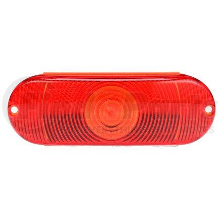 99011R by TRUCK-LITE - Brake Light Lens - Oval, Red, Polycarbonate, Replacement Lens, 2 Screw