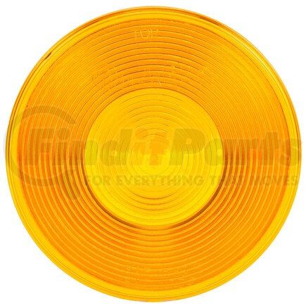 99008Y by TRUCK-LITE - Turn Signal Light Lens - Round, Yellow, Polycarbonate, For Front, Rear Lighting (81300Y), Most 4" Lights, Snap-Fit