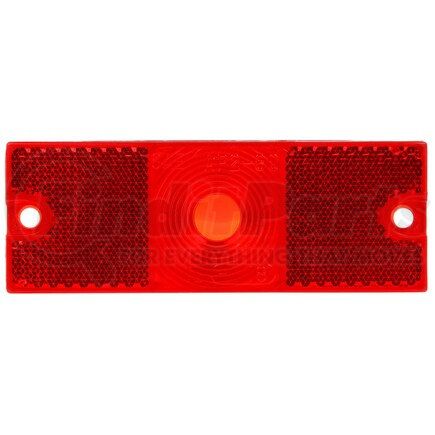 99012R by TRUCK-LITE - Marker Light Lens - Rectangular, Red, Acrylic, 2 Screw Mount