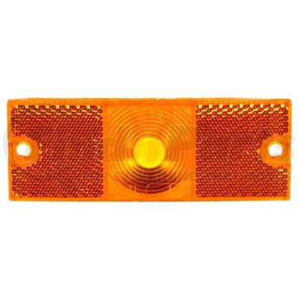 99012Y by TRUCK-LITE - Marker Light Lens - Rectangular, Yellow, Acrylic, 2 Screw Mount