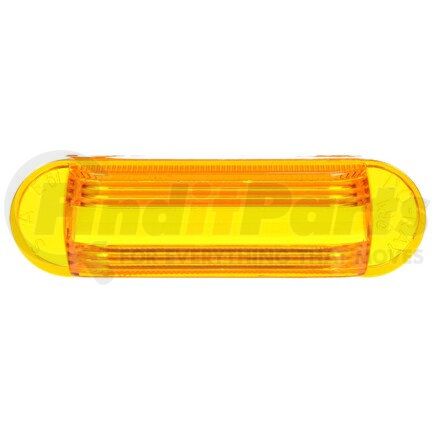 99050Y by TRUCK-LITE - Marker Light Lens - Oval, Yellow, Polycarbonate, Snap-Fit Mount