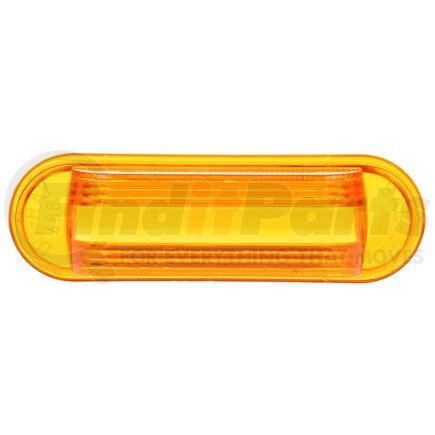 99051Y by TRUCK-LITE - Marker Light Lens - Oval, Yellow, Acrylic, Snap-Fit Mount