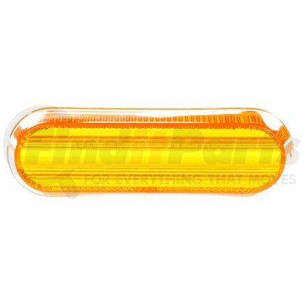 99041Y by TRUCK-LITE - Marker Light Lens - Oval, Yellow, Acrylic, Snap-Fit Mount