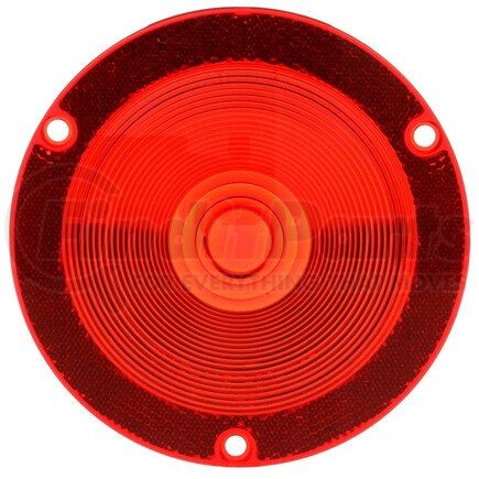 99074R by TRUCK-LITE - Round Replacement Lens - Red, Acrylic, Replacement Lens for Box Lights (80322R, 80324R), 3 Screw