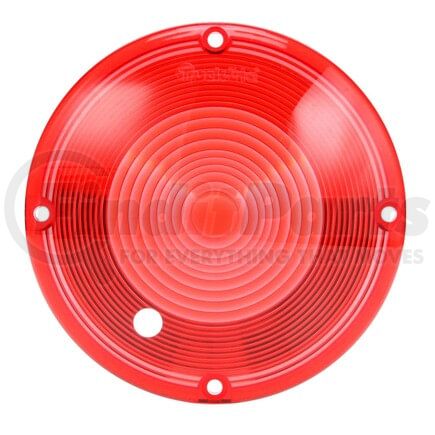 99082R by TRUCK-LITE - Dome Light Lens - Circular, Red, Polycarbonate, 4 Screw