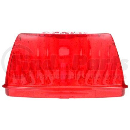 99063R by TRUCK-LITE - Marker Light Lens - Triangular, Red, Polycarbonate, Snap-Fit Mount