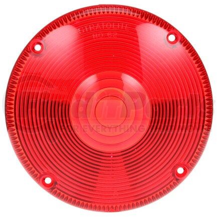 99088R by TRUCK-LITE - Dome Light Lens - Circular, Red, Acrylic, 4 Screw