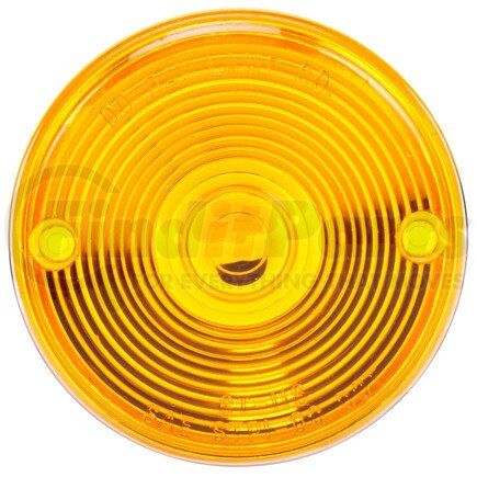 99090Y by TRUCK-LITE - Pedestal Light Lens - Round, Yellow, Polycarbonate, For Do-Ray Lights, Pedestal Lights (70310R, 70311, 70330Y, 80329R), Snap-Fit