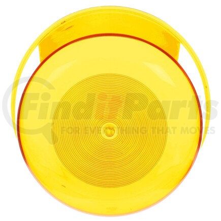 99143Y by TRUCK-LITE - Strobe Light Lens - Round, Yellow, Polycarbonate, 2 Screw, For Strobe 92600Y