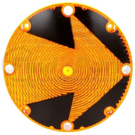99167Y by TRUCK-LITE - Turn Signal Light Lens - Round, Yellow, Acrylic, For Bus Lights (90325Y, 6505), 4 Screw