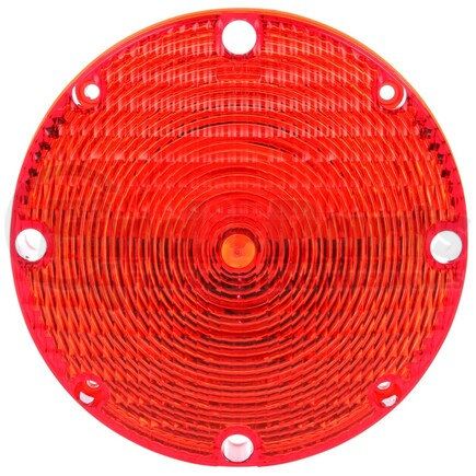 99168R by TRUCK-LITE - Brake Light Lens - Circular, Red, Acrylic, Replacement Lens, 4 Screw