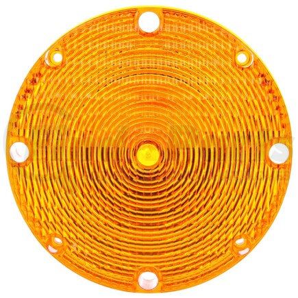 99168Y by TRUCK-LITE - School Bus Warning Light Lens - Round, Yellow, Acrylic, For Bus Lights (90327Y, 6503A, 6504), 4 Screw