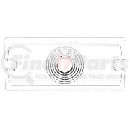 99172 by TRUCK-LITE - Dome Light Lens - Rectangular, Clear, Acrylic, 2 Screw