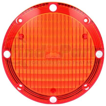 99169R by TRUCK-LITE - School Bus Warning Light Lens - Round, Red, Polycarbonate, For Bus Lights (90326R, 6507), 4 Screw