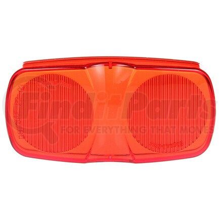 99238R by TRUCK-LITE - Marker Light Lens - Rectangular, Red, Polycarbonate, 2 Screw Mount