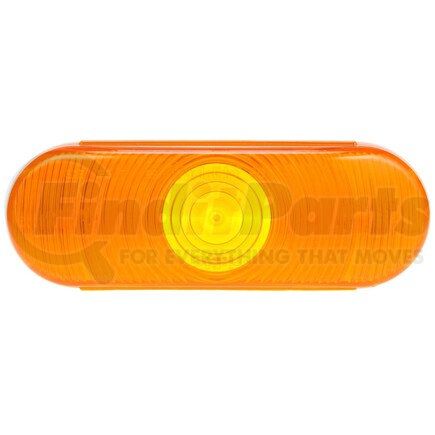 99184Y by TRUCK-LITE - Turn Signal / Parking Light Lens - Oval, Yellow, Polycarbonate, For Front, Rear Lighting (60340Y, 60345C, 60834C, 60344Y), Snap-Fit