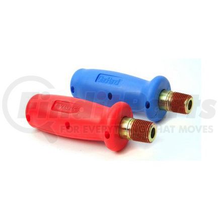 VEL035070 by VELVAC - Air Brake Gladhand Handle Grip - 1 Red and Blue Polyurethane Grip, with Hardware