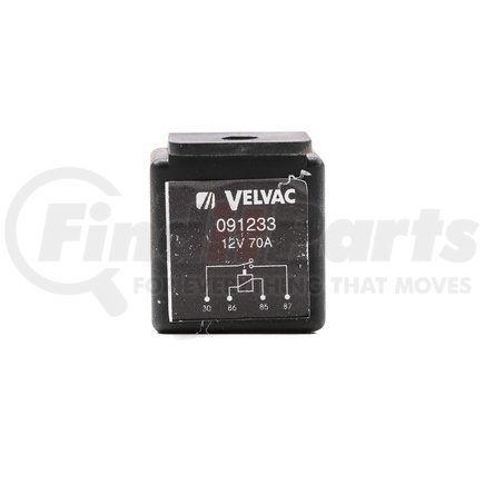 VEL091233 by VELVAC - Multi-Purpose Relay Kit - 12 Voltage, 70 Amp, 4 Terminals, with Mounting Tab