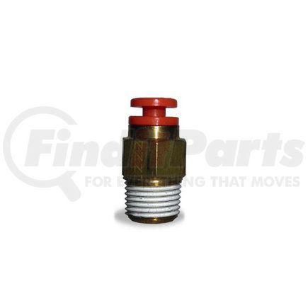 VLV016166 by VELVAC - Air Brake Fitting - Push-Lock, Male Connector, Brass, 3/8" x 3/8"