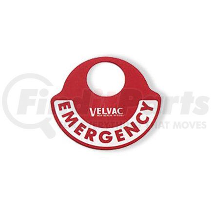 VLV035025 by VELVAC - Gladhand - Emergency, Line Identification Tag, 22 Gauge Aluminum