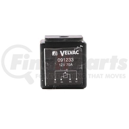 VLV091233 by VELVAC - Multi-Purpose Relay Kit - 12 Voltage, 70 Amp, 4 Terminals, with Mounting Tab