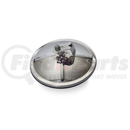 VLV708508 by VELVAC - Door Mirror - 7.5" Center Mount Convex, Three Screw, 13" ROC, Stainless Steel