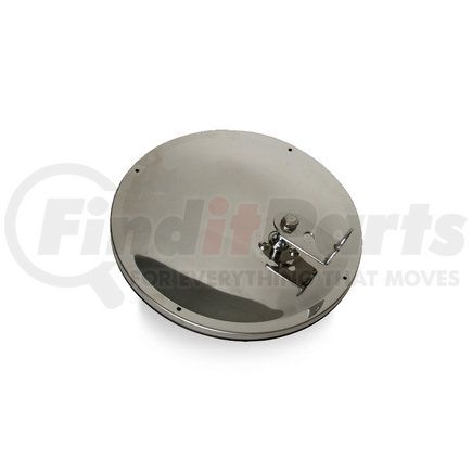 VLV708509 by VELVAC - Door Mirror - 7.5" Offset Mount Convex, Three Screw, 13" ROC, Stainless Steel