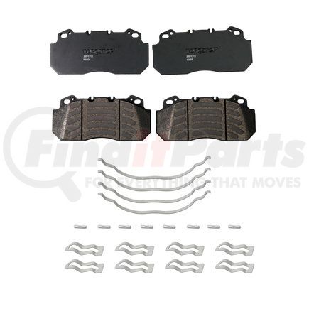 23D1312 by TORQSTOP - Disc Brake Pad Set - with Hardware, FMSI No. D1312-8427, 23K GAWR