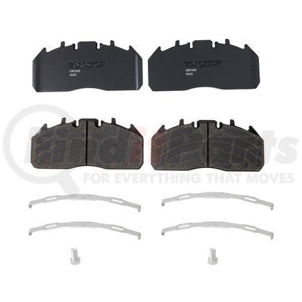 23D1323 by TORQSTOP - Disc Brake Pad Set - with Hardware, FMSI No. D1323-8435, 23K GAWR