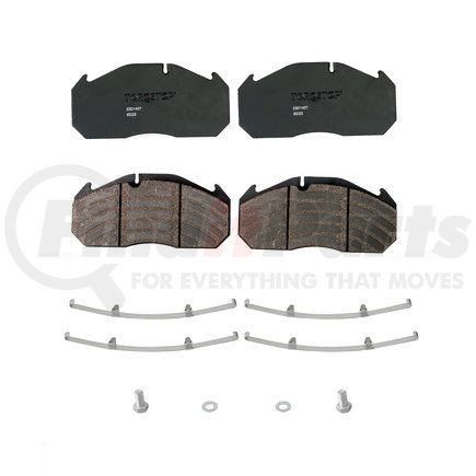 23D1407 by TORQSTOP - Disc Brake Pad Set - with Hardware, FMSI No. D1407-8515, 23K GAWR