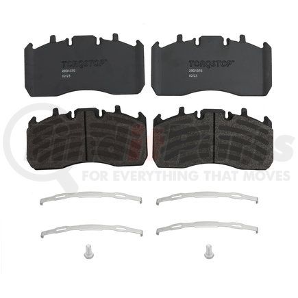 29D1370 by TORQSTOP - Disc Brake Pad Set - with Hardware, FMSI No. D1370-8470, 29K GAWR