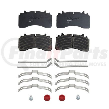 29D1777.2 by TORQSTOP - Disc Brake Pad Set - with Hardware, FMSI No. D1777, 29K GAWR