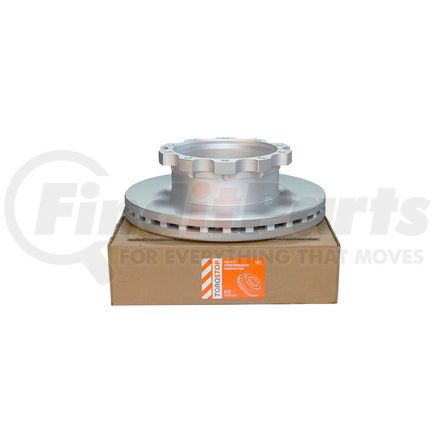 RUB76618 by TORQSTOP - Disc Brake Rotor - U-Shaped Type, With Hardware, For Freightliner / Sterling