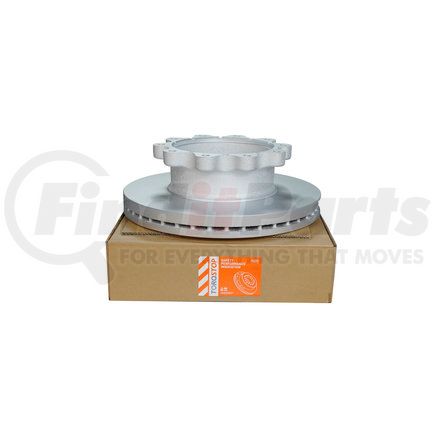 RUM56642 by TORQSTOP - Disc Brake Rotor - U-Shaped Type, w/o Hardware, Meritor® EX225, Transit/Coach