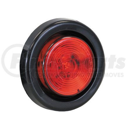 5622101 by BUYERS PRODUCTS - 2 Inch Red Round Marker/Clearance Light Kit With 1 LED (PL-10 Connection, Includes Grommet and Plug)