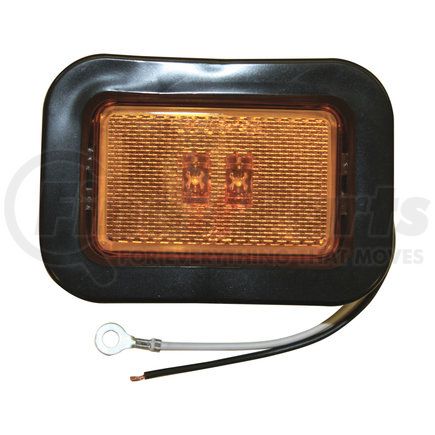5623122 by BUYERS PRODUCTS - 3.125in. Amber Rectangular Marker/Clearance Light with Reflex Kit with 2 LED