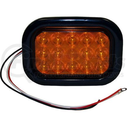 5625215 by BUYERS PRODUCTS - Turn Signal Light - 5.33 in. Rectangular with 15 LEDs