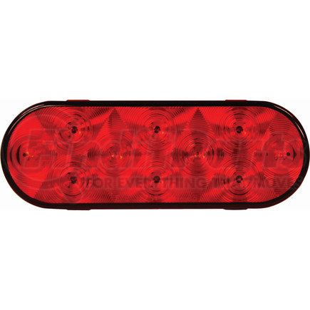 5626551 by BUYERS PRODUCTS - 6in. Red Oval Stop/Turn/Tail Light with 10 LEDs (Amp-Style Connection) - Bulk