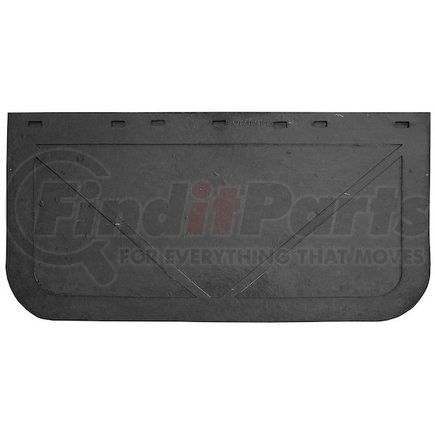 b2412lsp by BUYERS PRODUCTS - Mud Flap - Heavy Duty, Black, Rubber, 24 x 12 inches