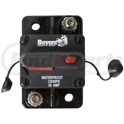 cb50pb by BUYERS PRODUCTS - Circuit Breaker - 50 AMP, with Manual Push-To-Trip Reset