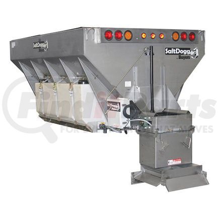 1406863SSH by BUYERS PRODUCTS - SaltDogg® 8 Cubic Yard Hydraulic Stainless Steel Municipal Hopper Spreader 6:1, 10 Foot