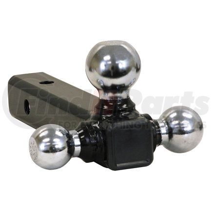 1802207 by BUYERS PRODUCTS - Trailer Hitch - Tri-Ball Hitch, Tubular Shank with Chrome Balls